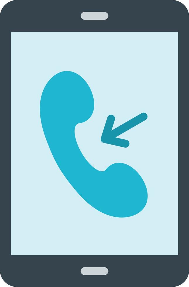 Incoming Call Flat Icon vector