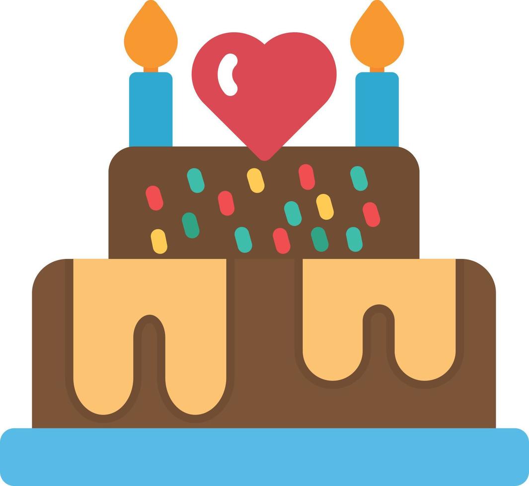 Cake Flat Icon vector