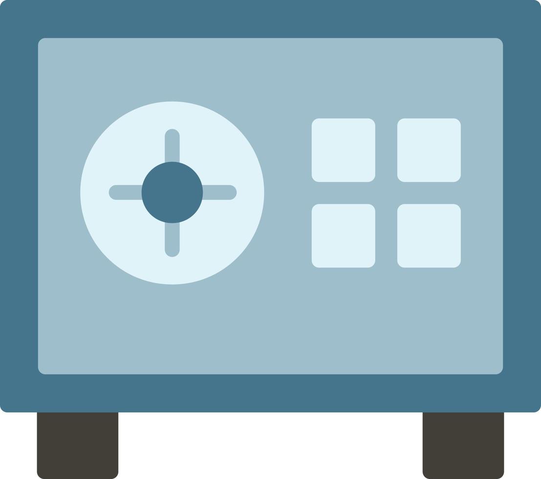 Safe Box Flat Icon vector