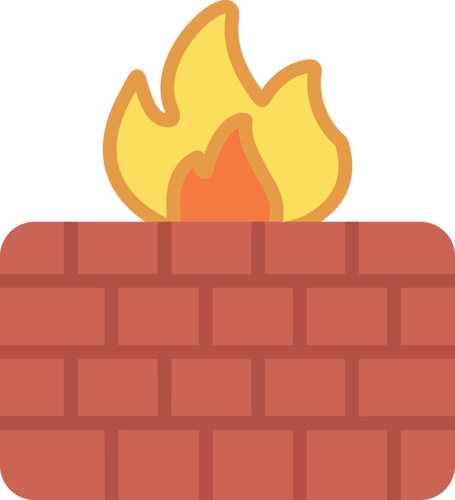 Firewall Flat Icon vector