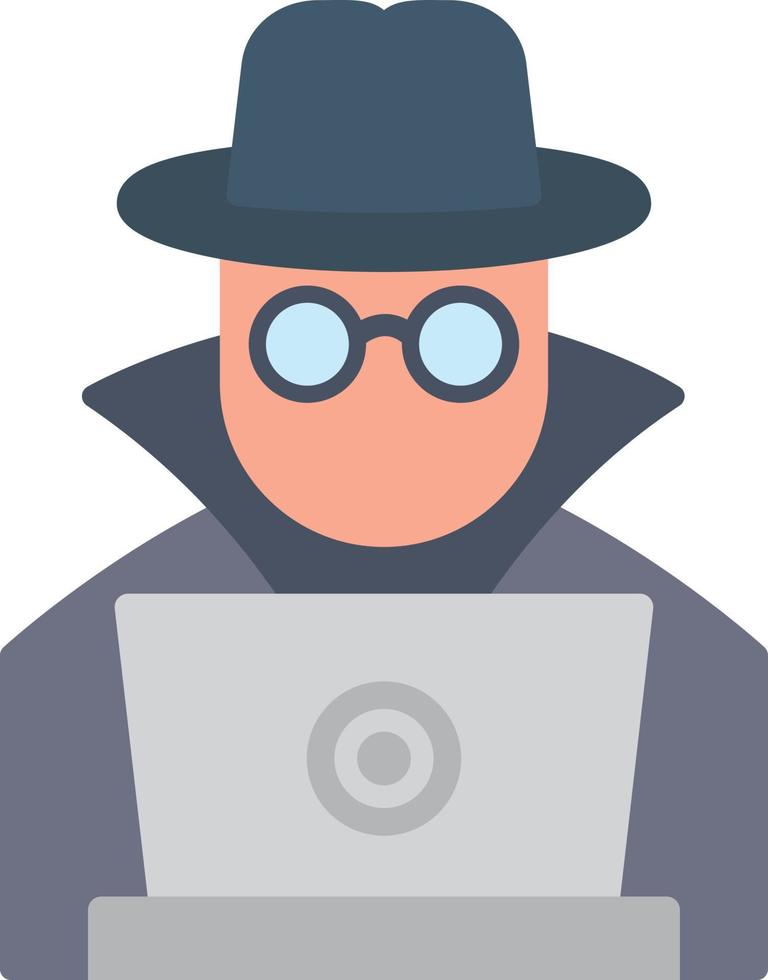 Hacker Flat Icon vector