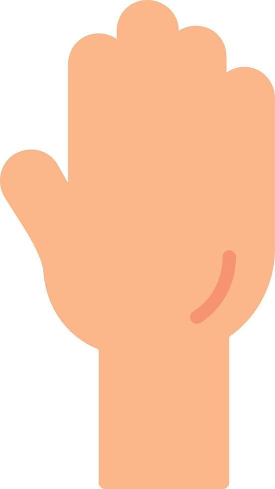 Hand Flat Icon vector