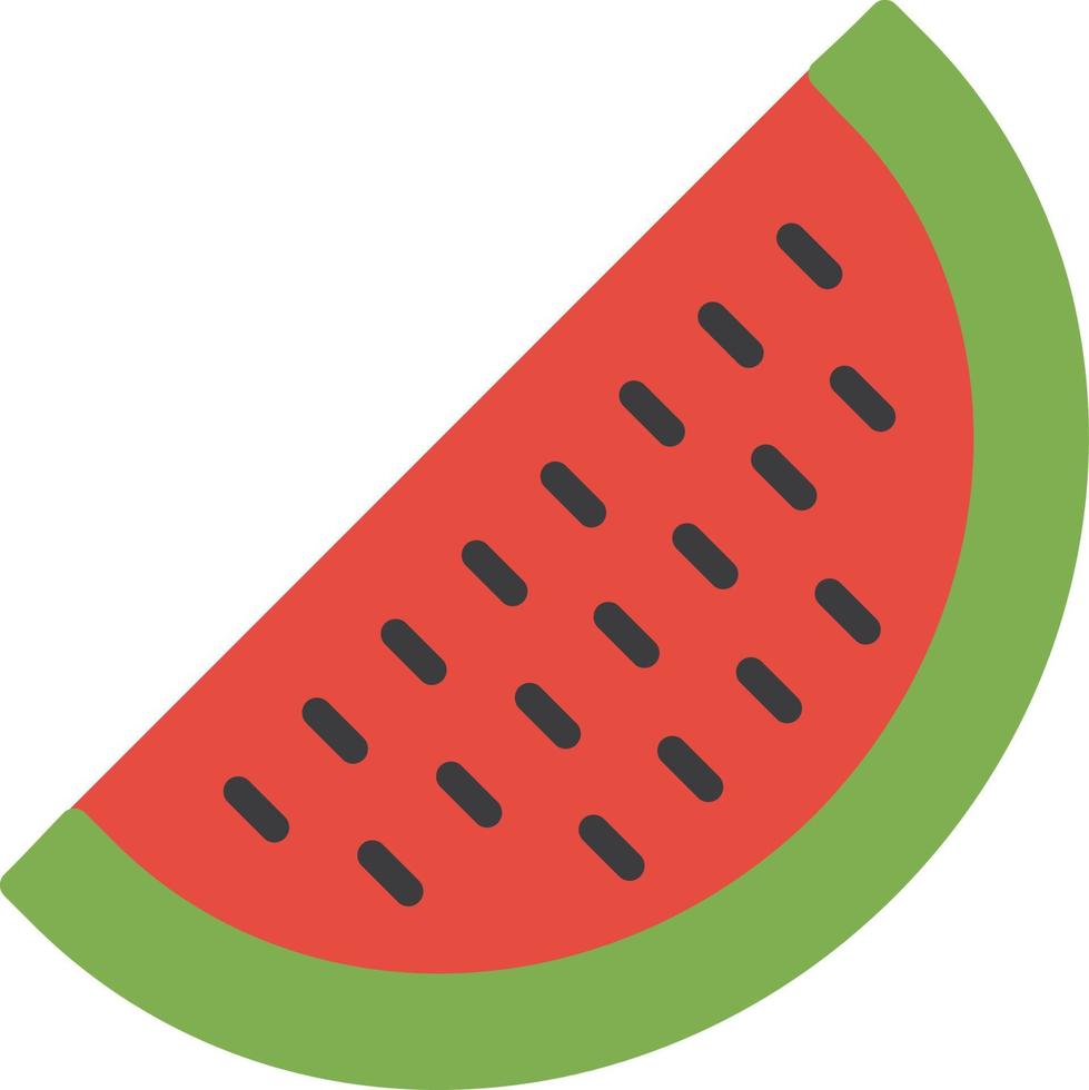 Water Melon Flat Flat Icon vector