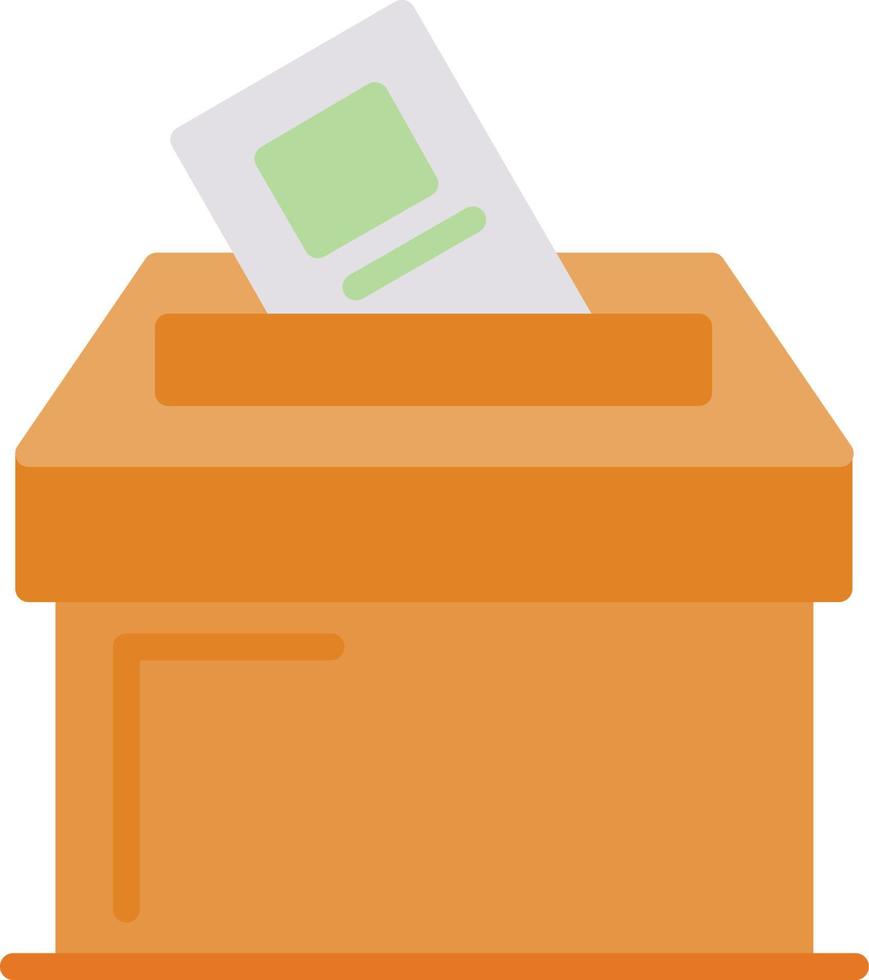 Ballot Box Flat Icon vector