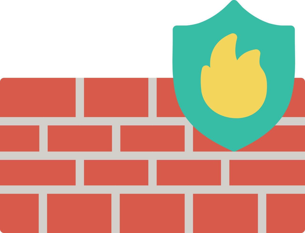 Firewall Flat Icon vector