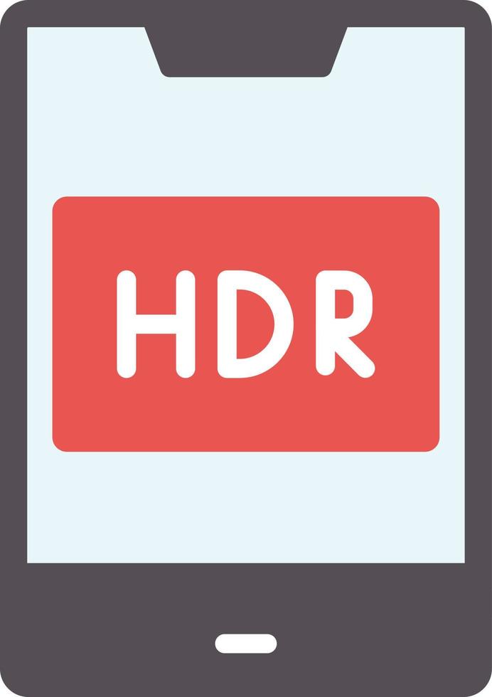 Hdr Flat Icon vector