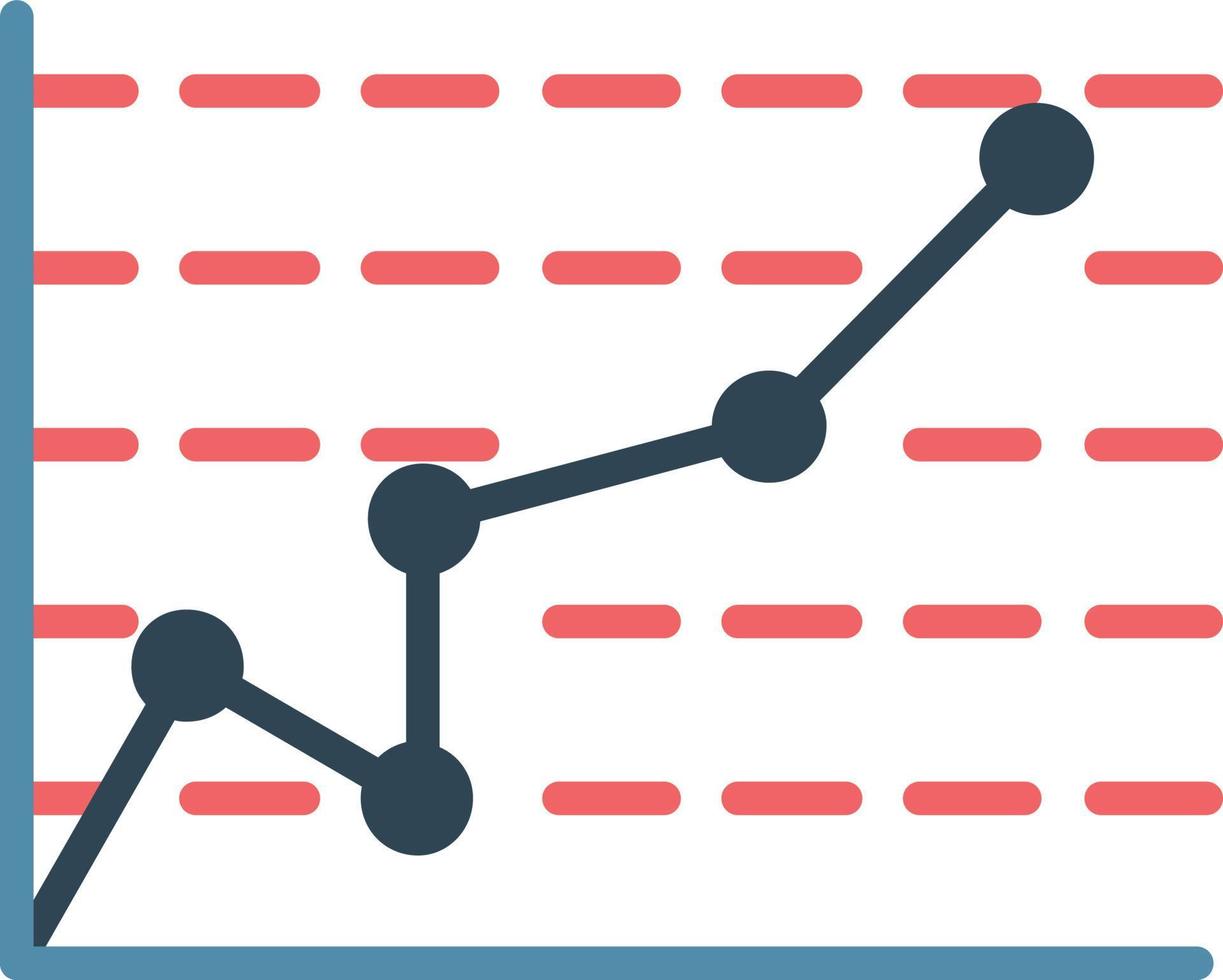 Graph Flat Icon vector