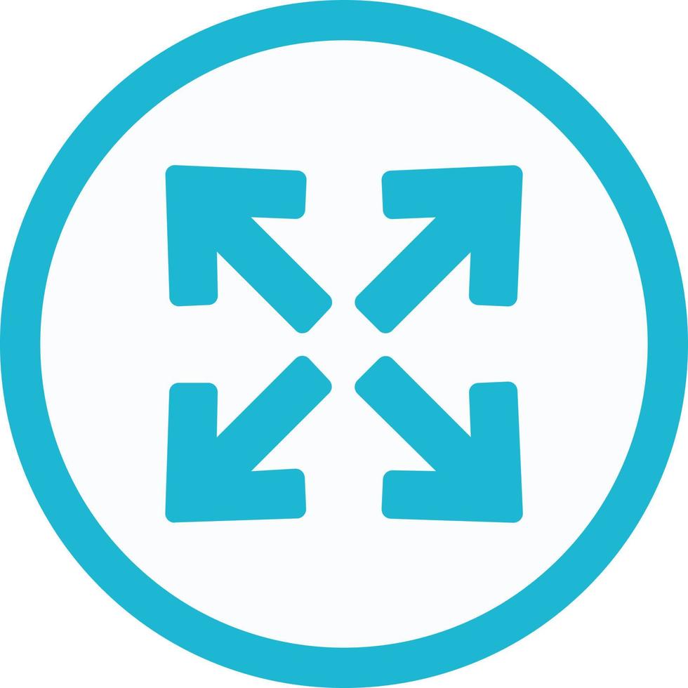 Expand Arrow Flat Icon vector