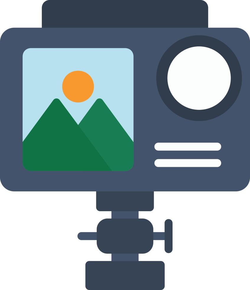 Action Camera Flat Icon vector