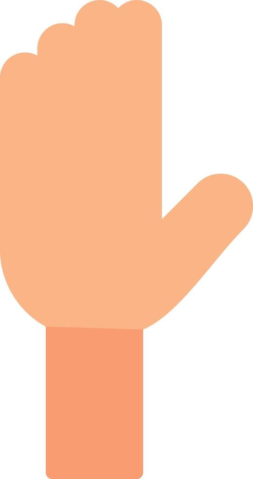 Raise Hand Flat Icon vector