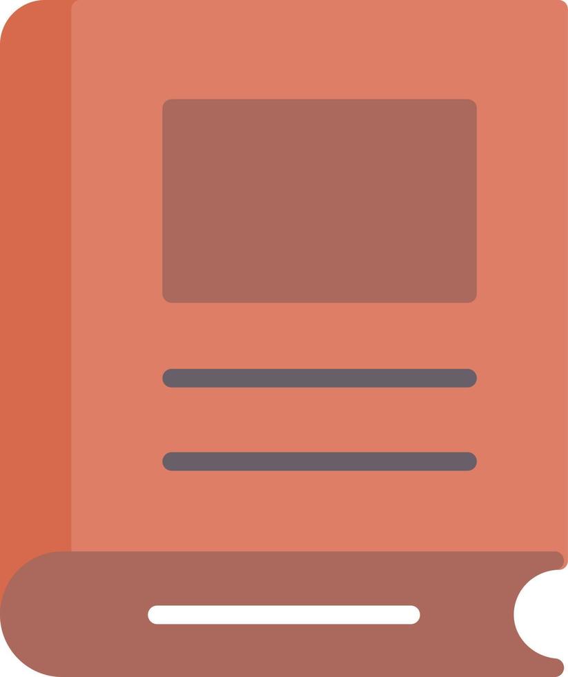 Diary Flat Flat Icon vector