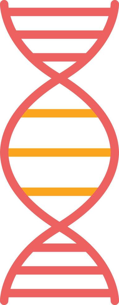 Dna Flat Icon vector