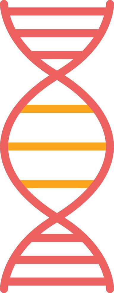 Dna Flat Icon vector