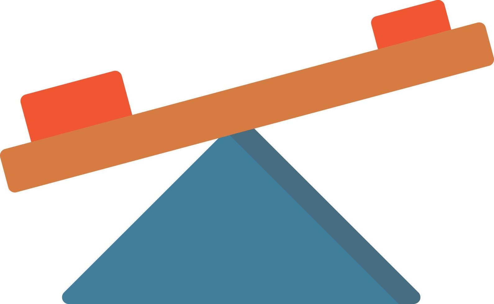 Seesaw Flat Icon vector