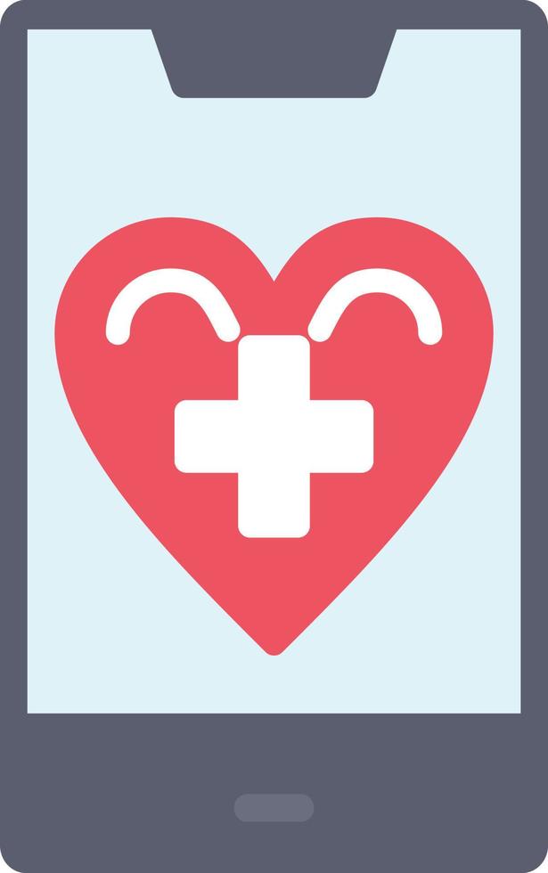 m icono plano de salud vector