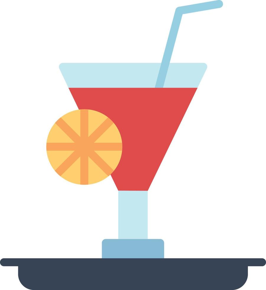 Cocktail Flat Icon vector