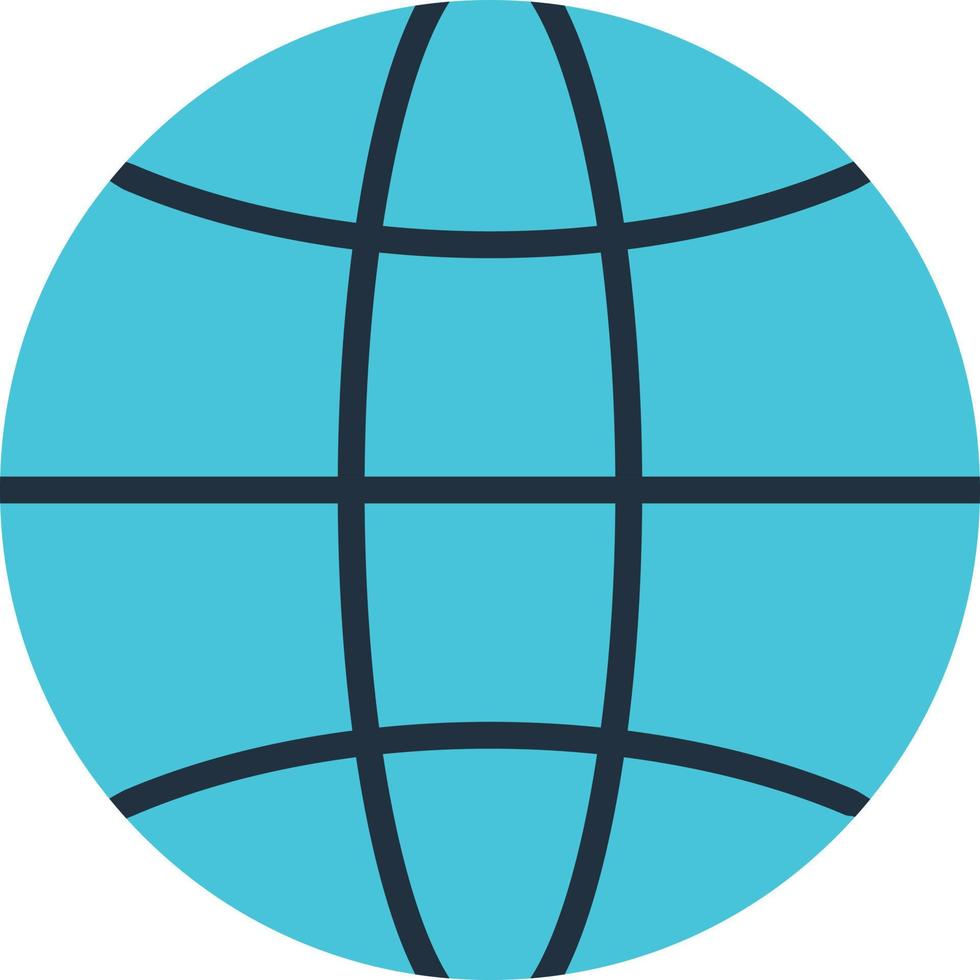 Web Globe Flat Icon vector