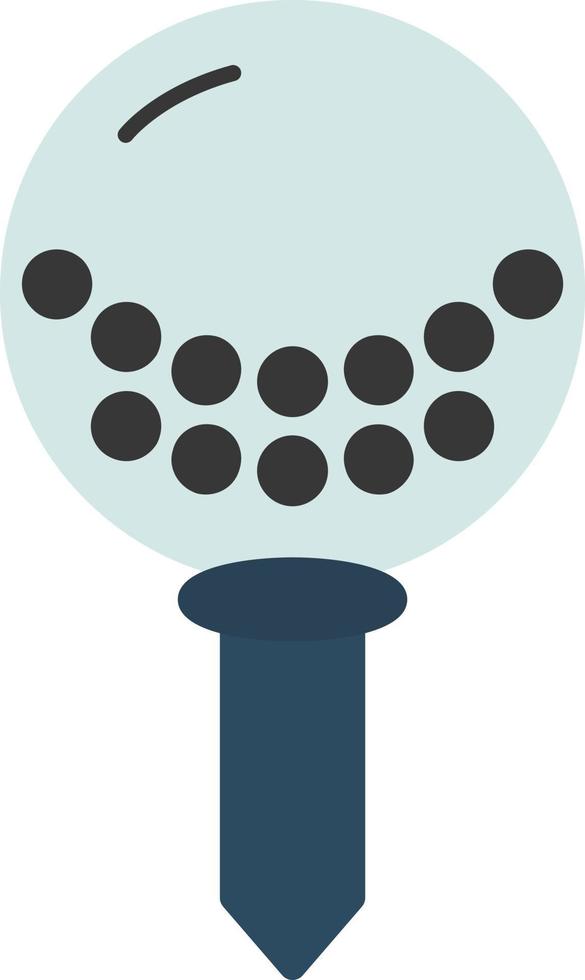 Ball Putter Flat Icon vector