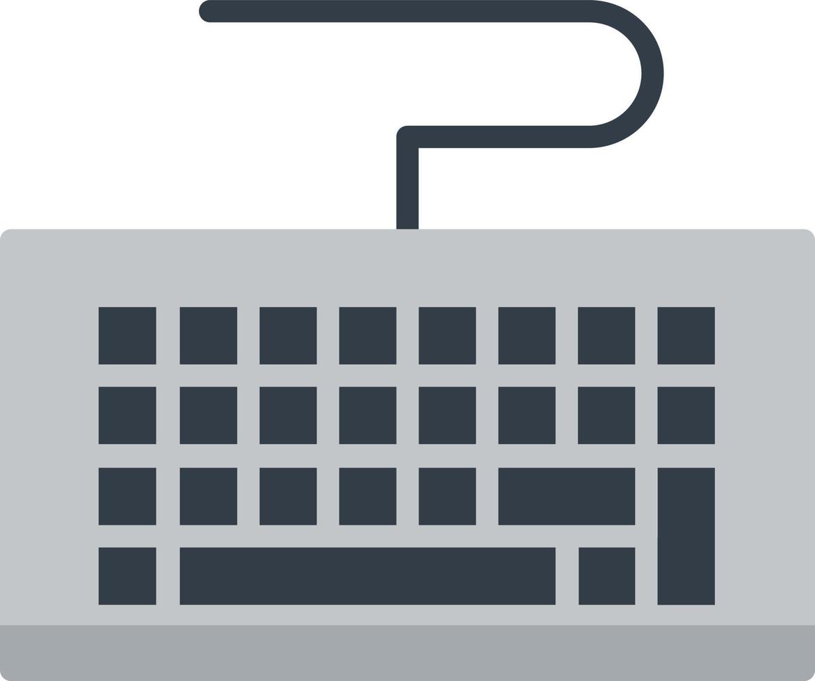 Keyboard Flat Icon vector