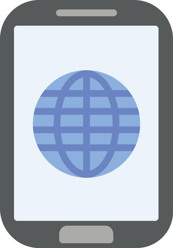 Mobile  Internet Flat Icon vector