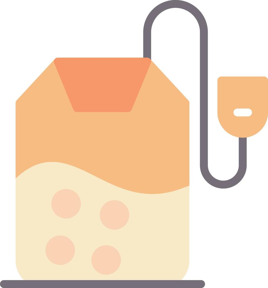 Tea Bag Flat Icon vector