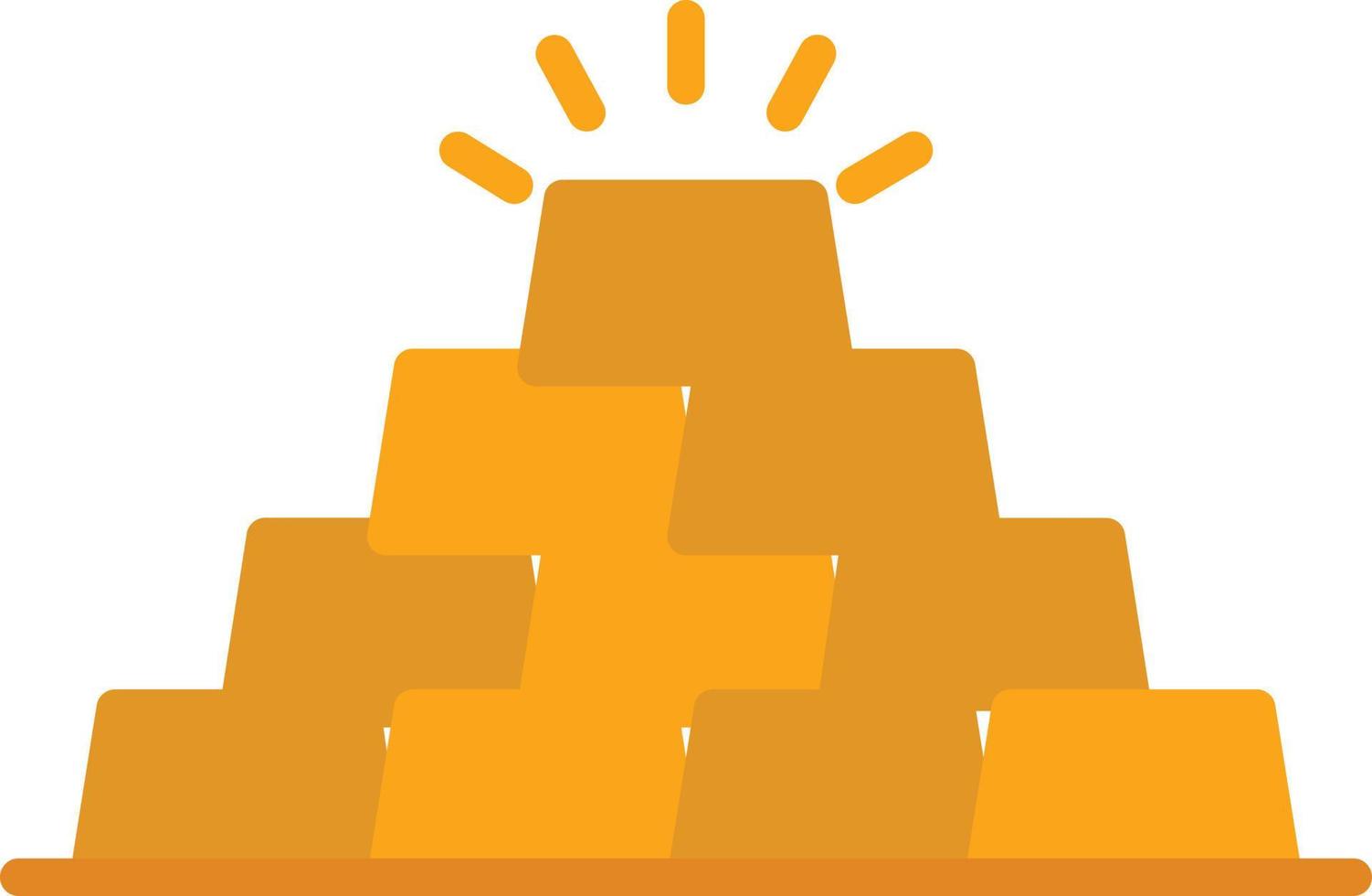 Gold Flat Icon vector