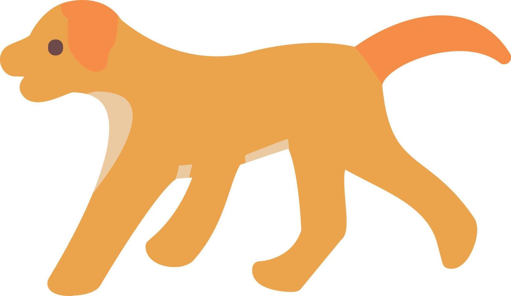 Dog Flat Flat Icon vector