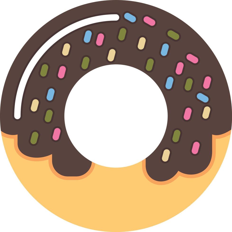 Donut Flat Icon vector