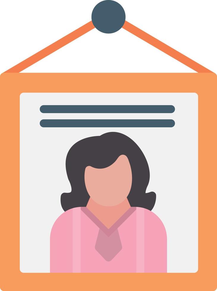 Poster Flat Icon vector