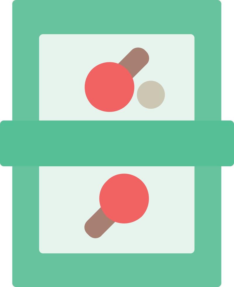 Table Tennis Flat Icon vector