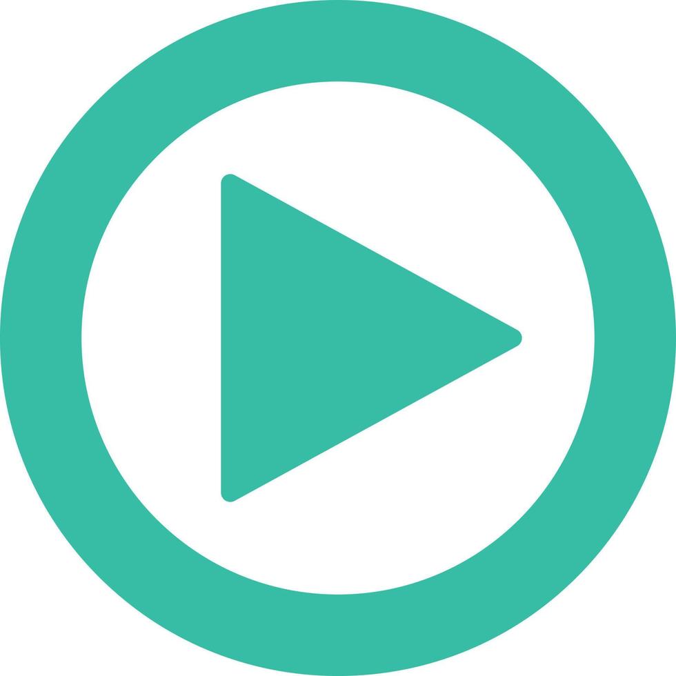Play Button Flat Icon vector