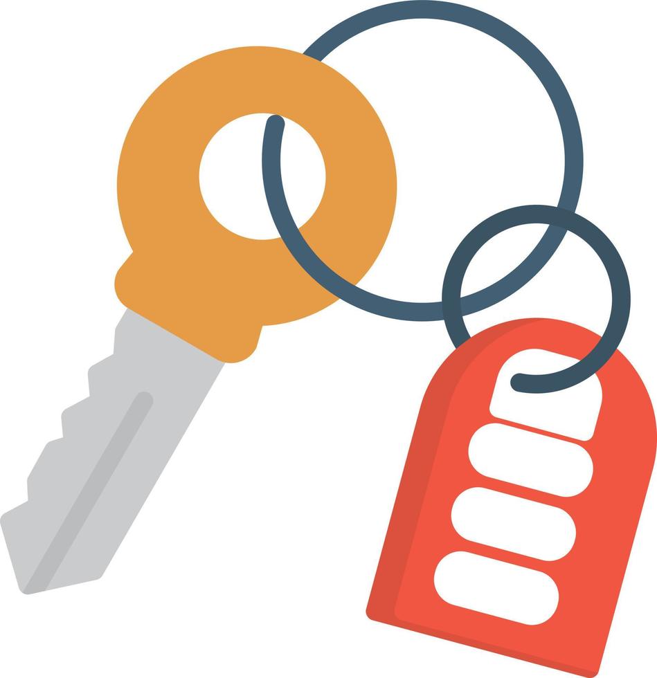 Key Flat Icon vector