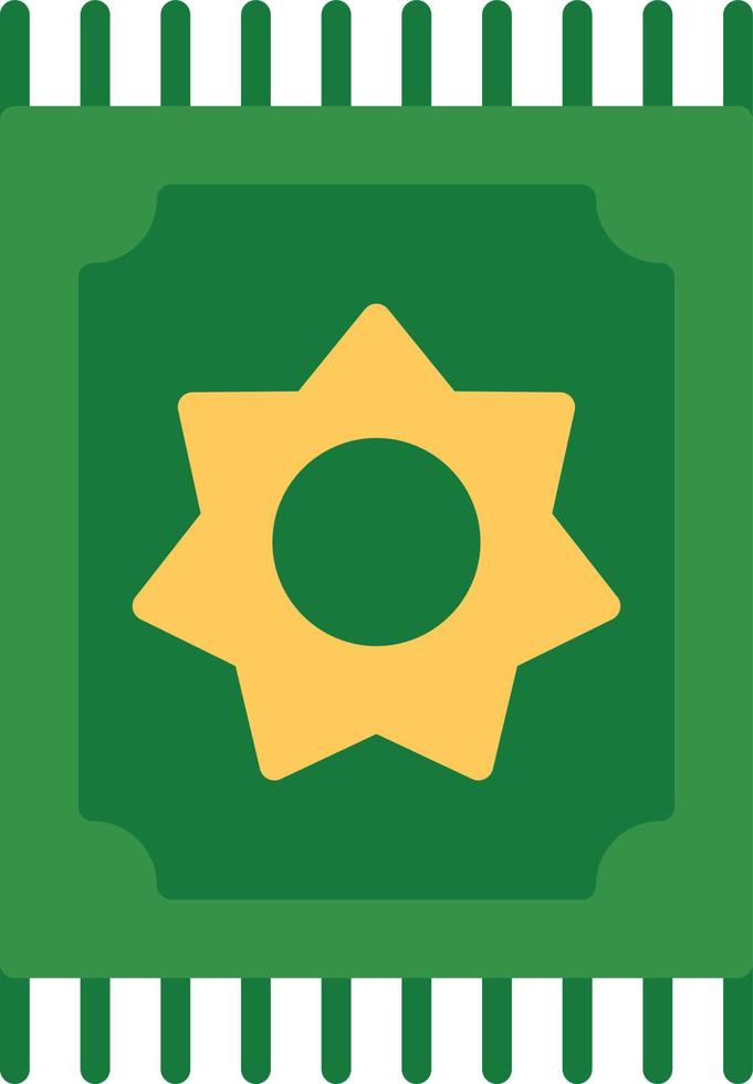 Prayer Mat Flat Icon vector