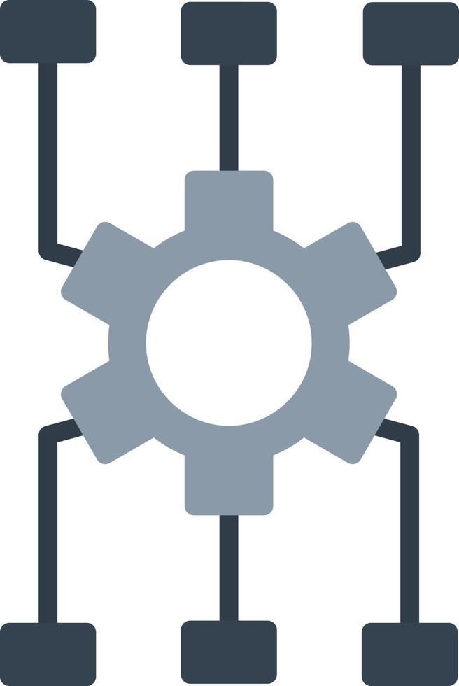 Algorithum Flat Icon vector