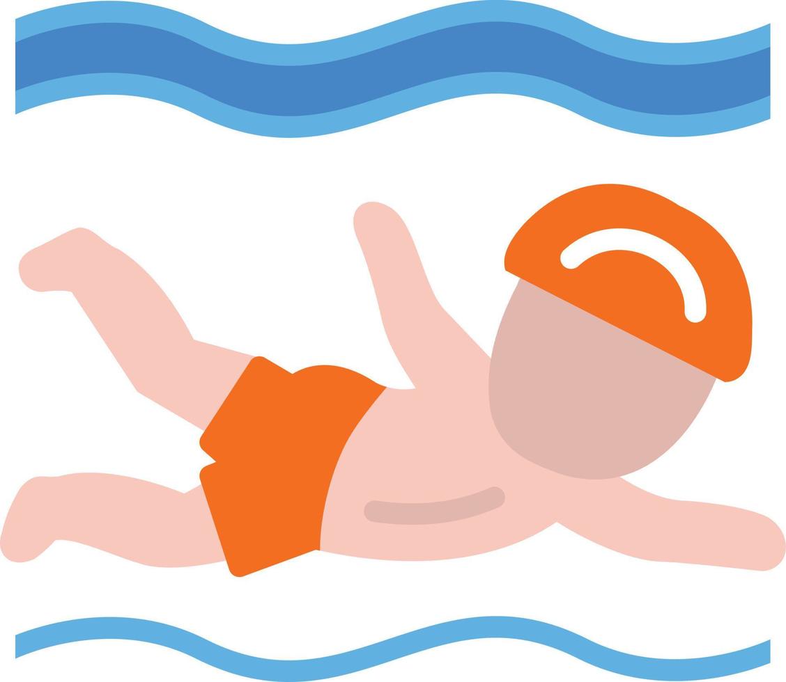 Swimmer Flat Icon vector