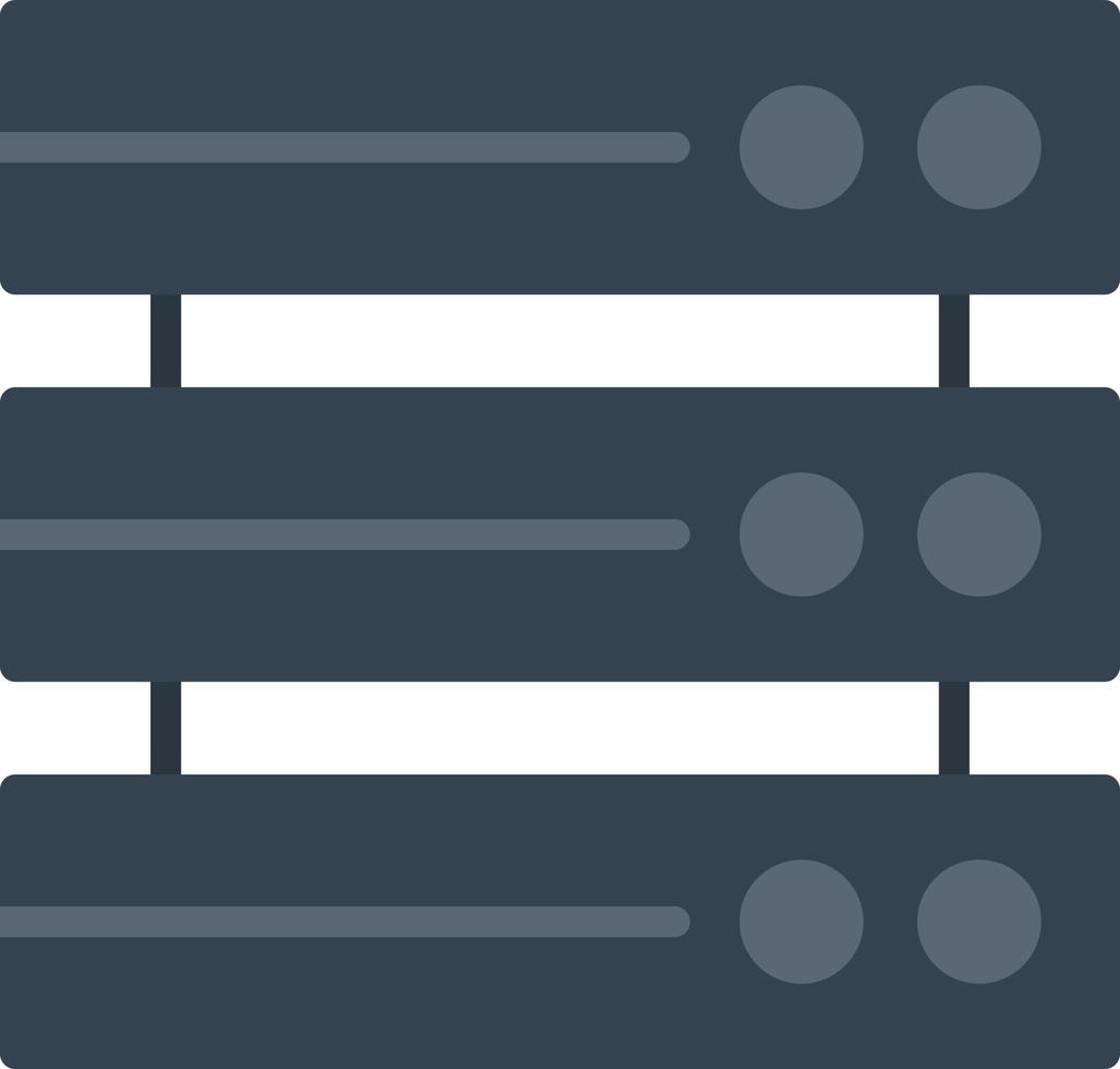 Database Flat Icon vector