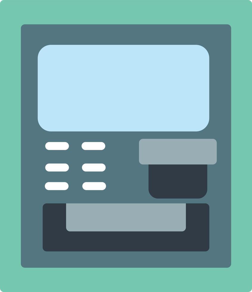 Atm Flat Icon vector