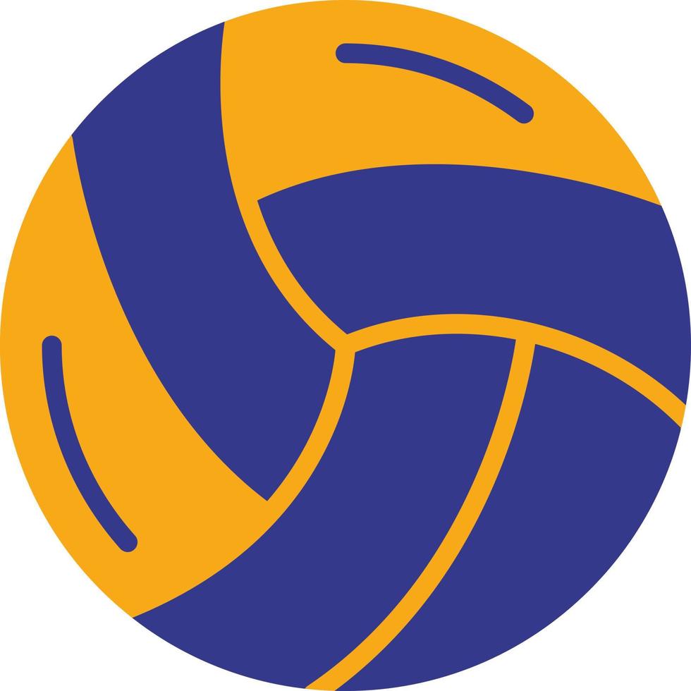 icono plano de voleibol vector