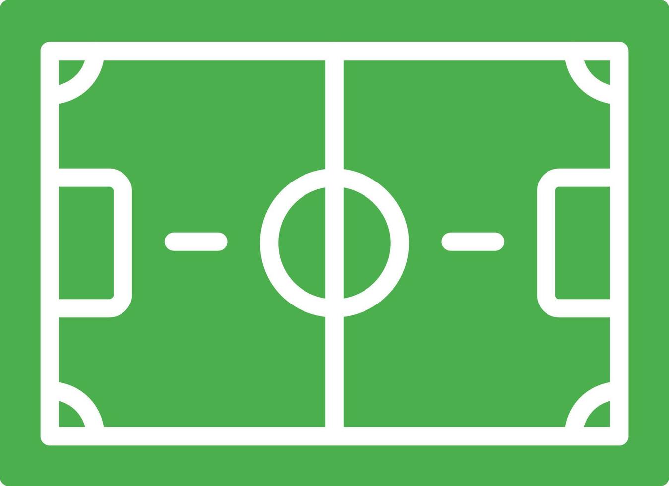 Football Field Flat Flat Icon vector