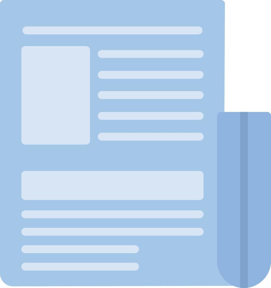 Newspaper Flat Icon vector
