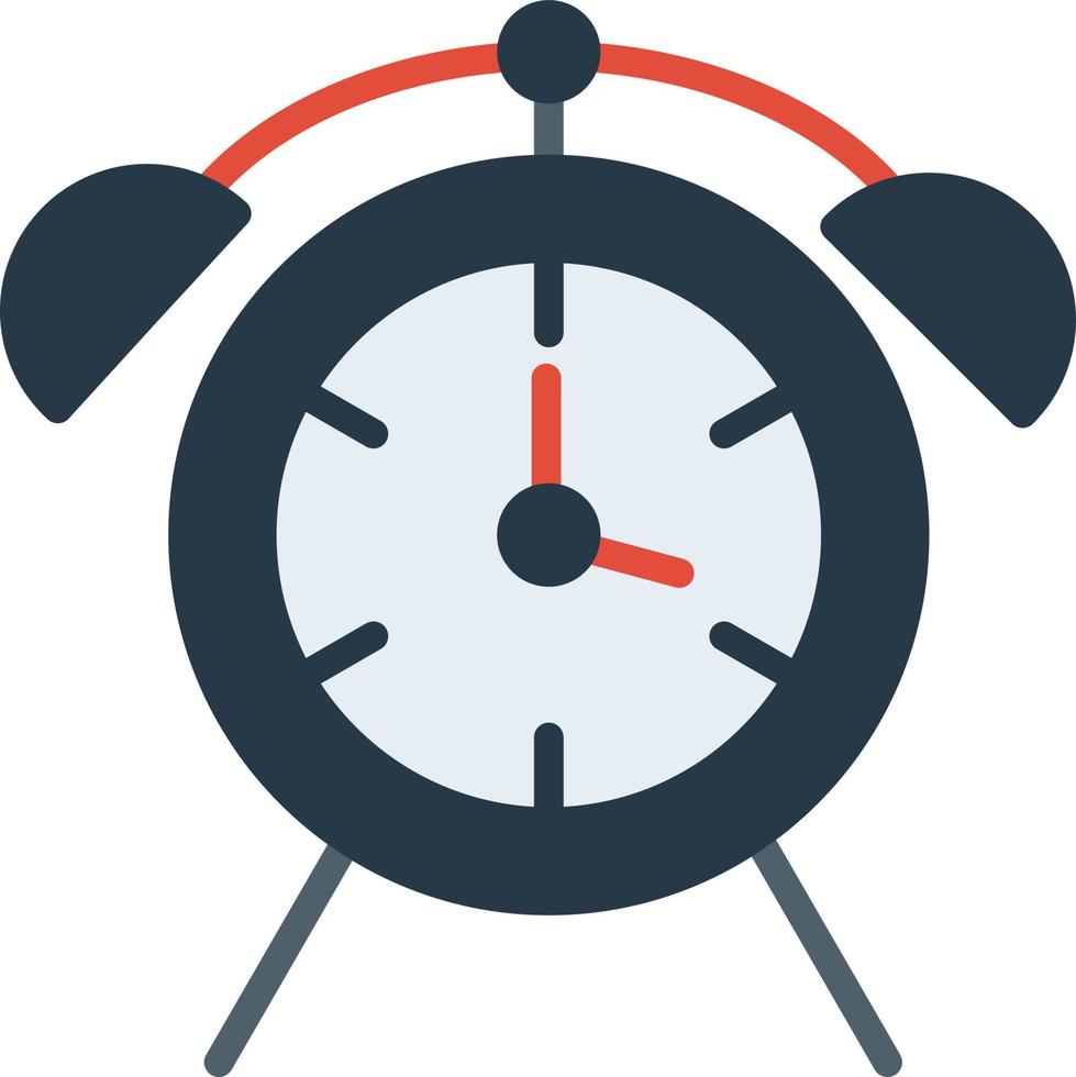 Alarm Clock Flat Icon vector