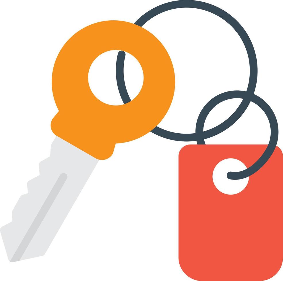 Key Flat Icon vector