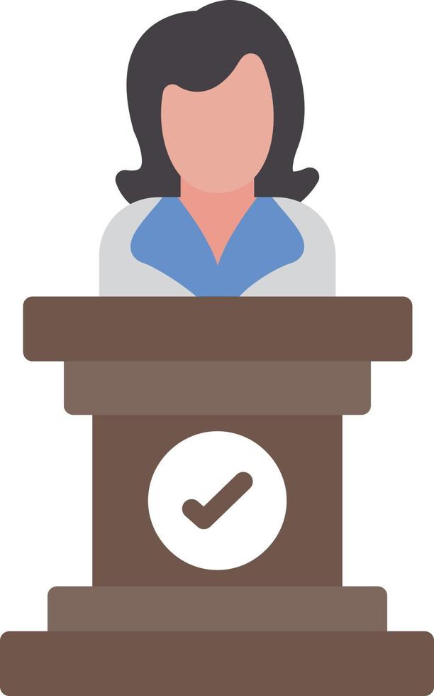 Pulpit Flat Icon vector