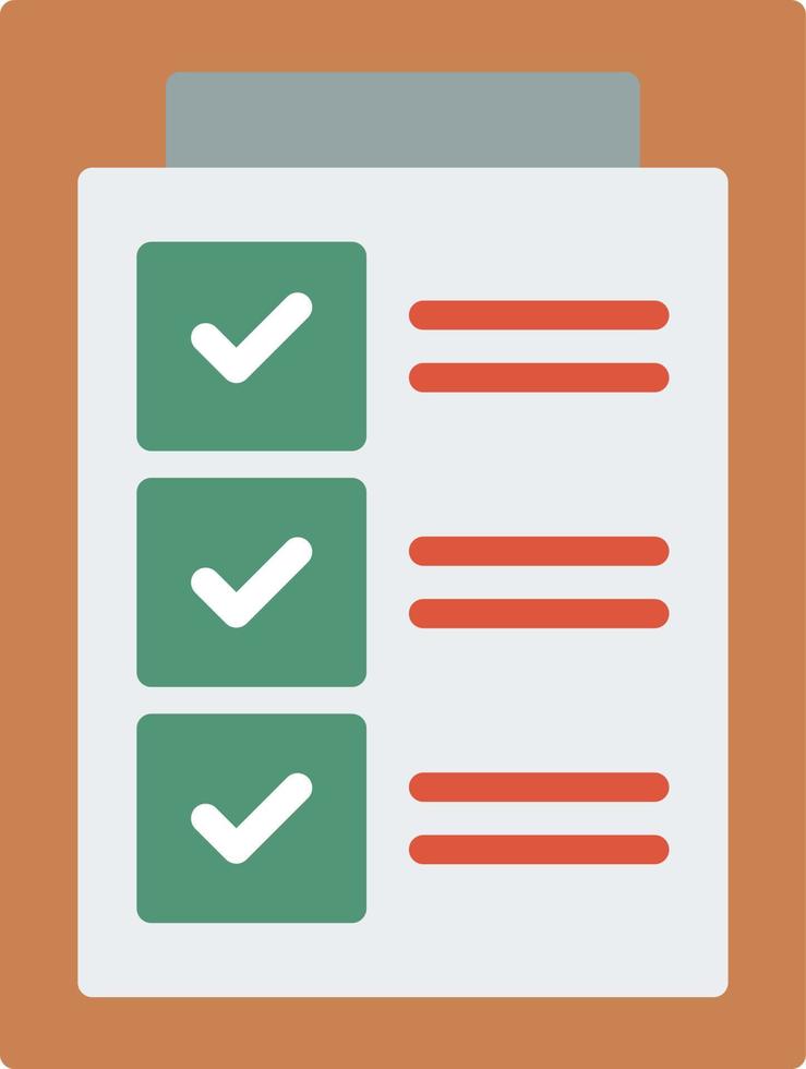 Checklist Flat Icon 13950674 Vector Art at Vecteezy