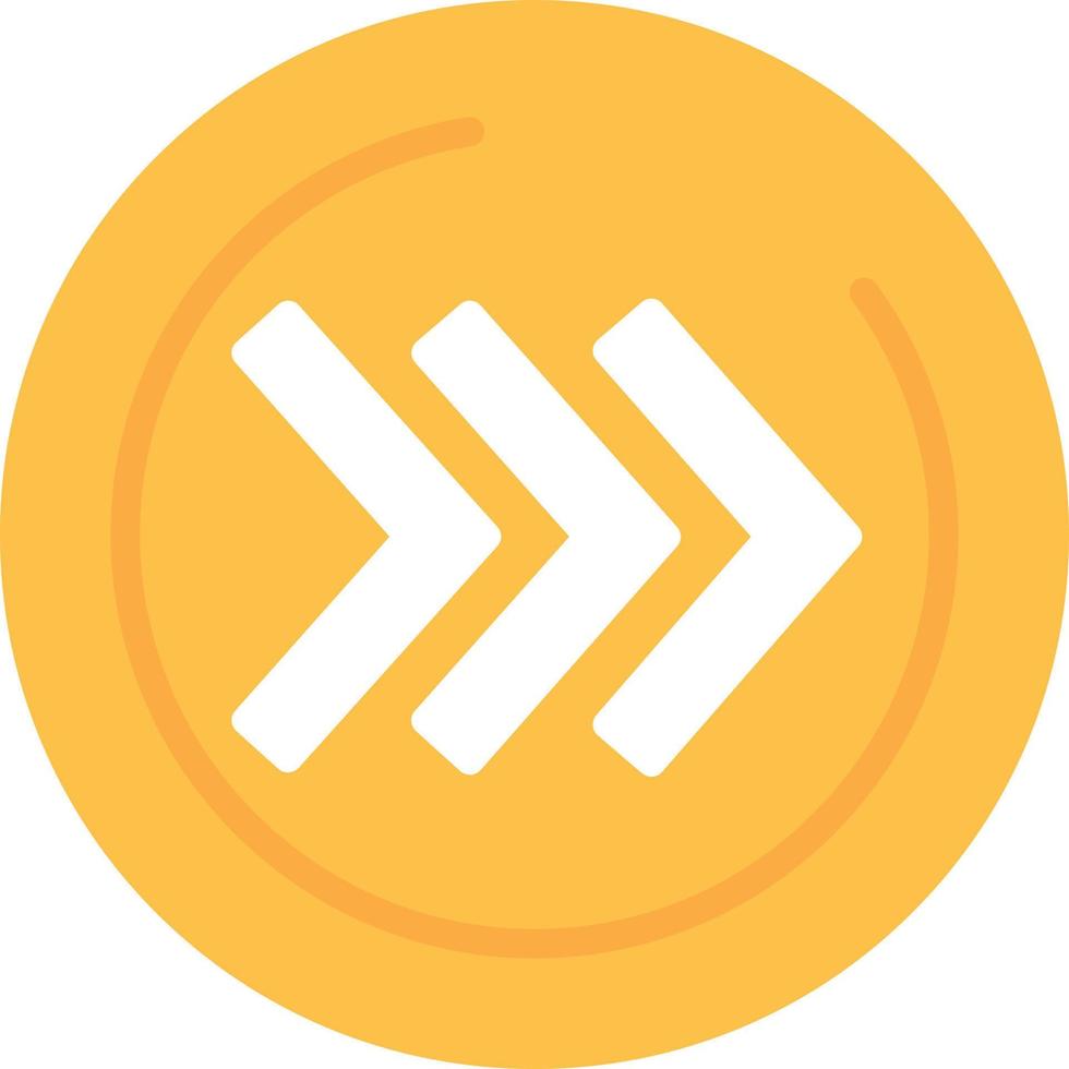Right Chevron Flat Icon vector