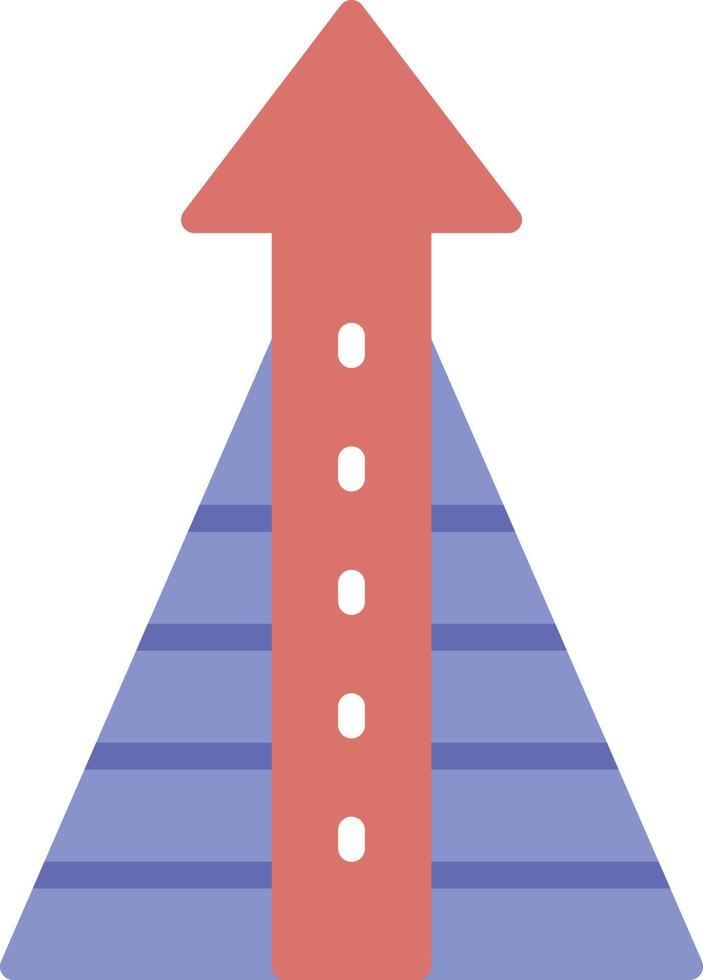Get On Top Flat Icon vector