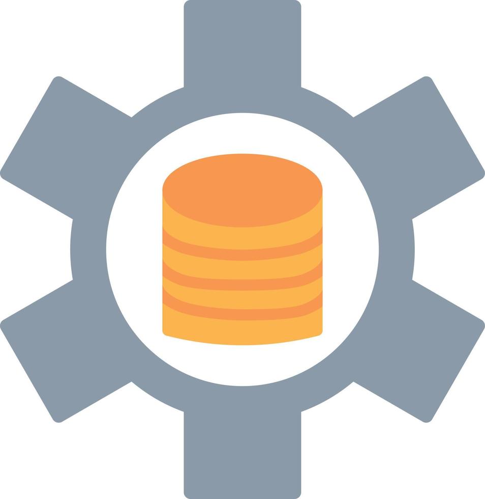 Data Adjustment Flat Icon vector
