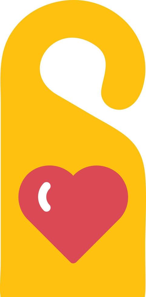 Door Hanger Flat Icon vector