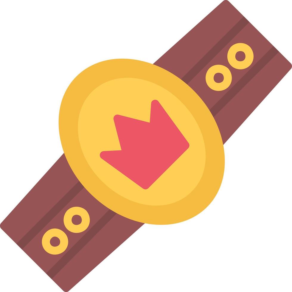 Champion Belt Flat Icon vector