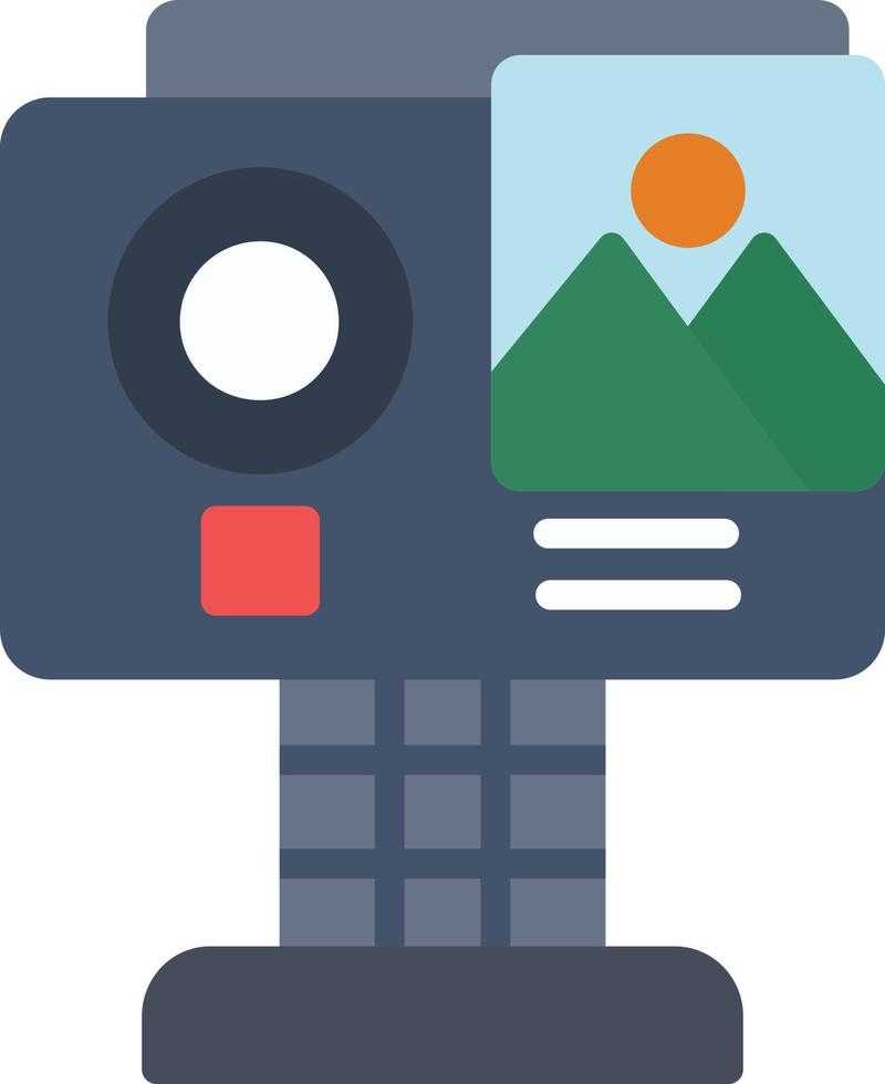 Action Camera Flat Icon vector